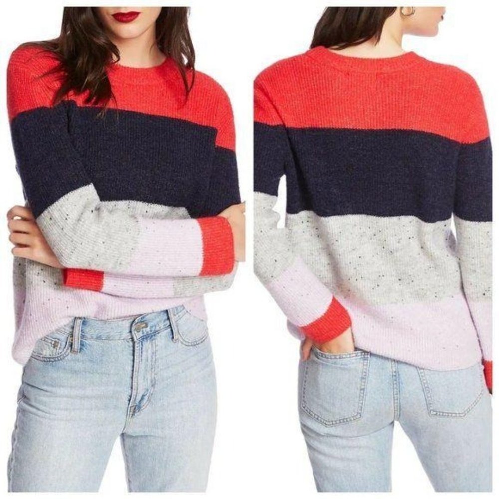 Court & Rowe Niles Colorblock Long Sleeve Sweater